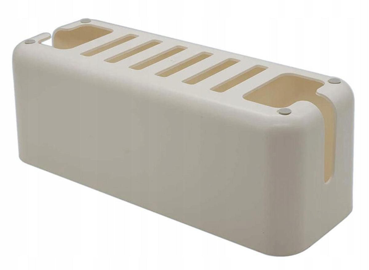 Cable container white organizer with lid 30x11 cm Manufacturer code APT_AG381E