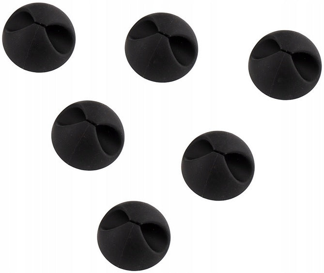 Cable holder D.rect black 6 pcs. Brand D.rect