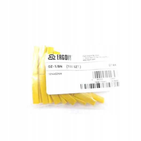 Cable marker OZ-1/BN yellow E04ZP-01020205900 /100pcs/ Brand Ergom