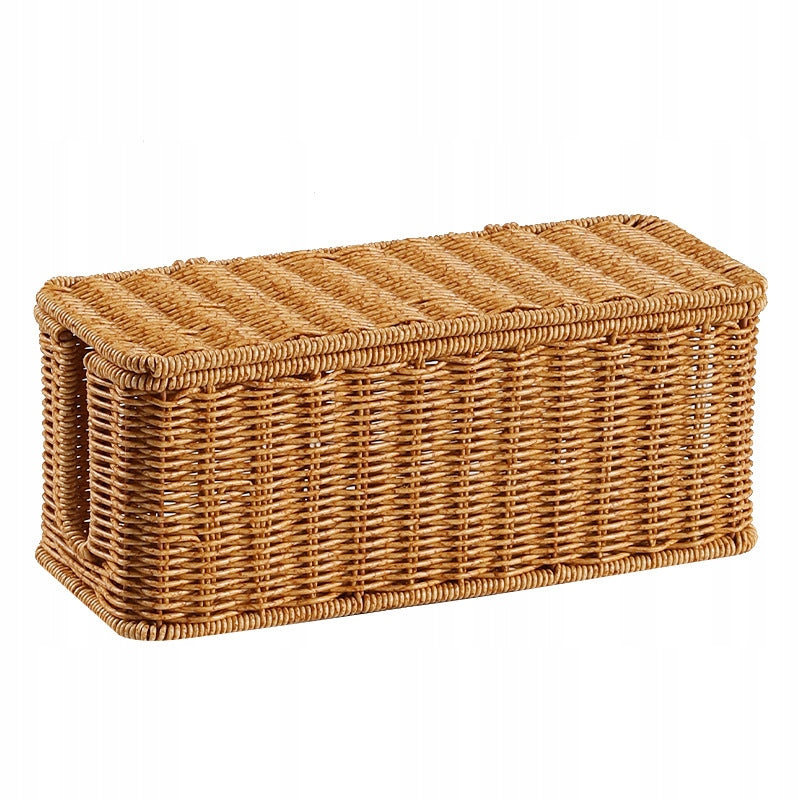 Cable masking box container for wires basket with lid 32x13cm