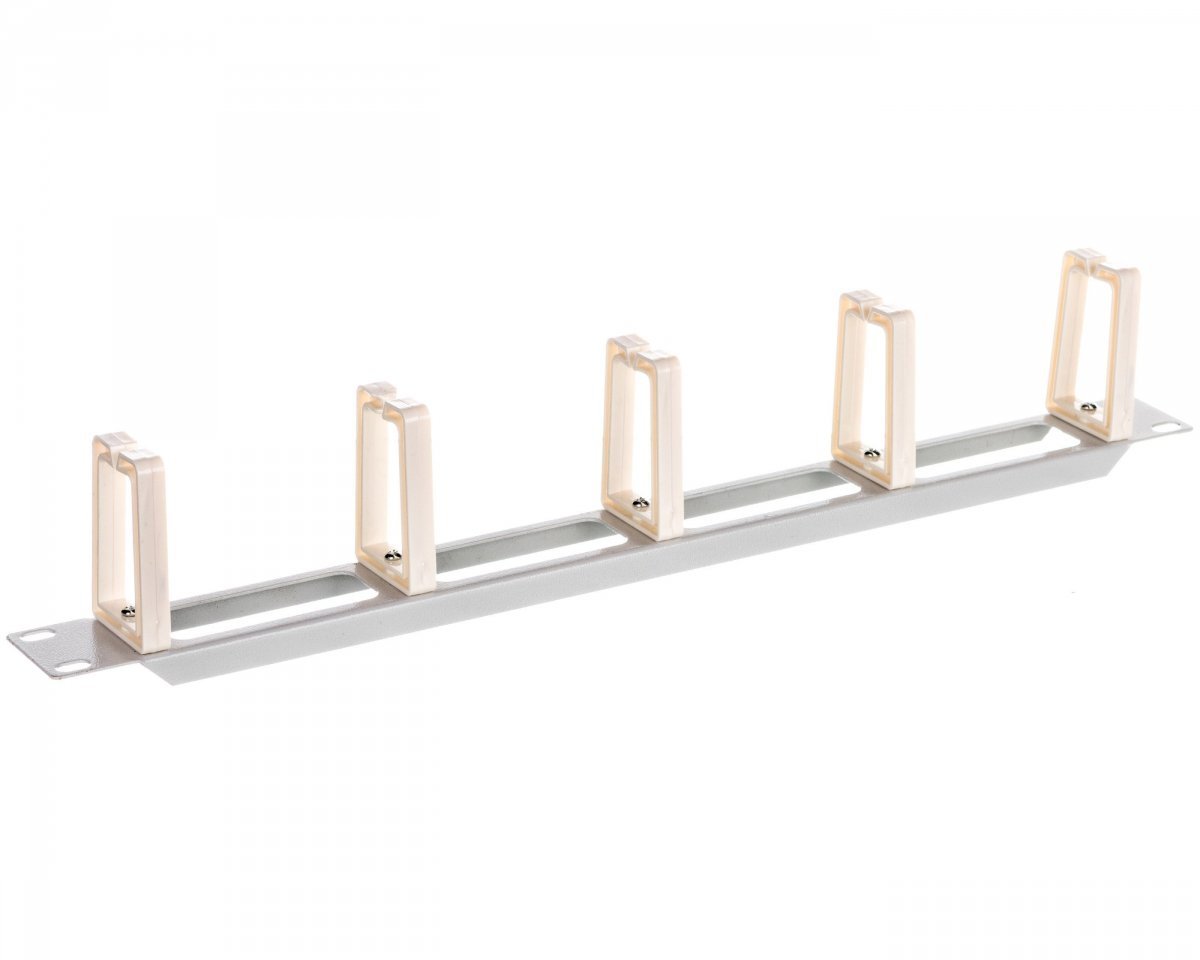 Cable organizer 19 inch 1U grey LENBERG AK-1202-S