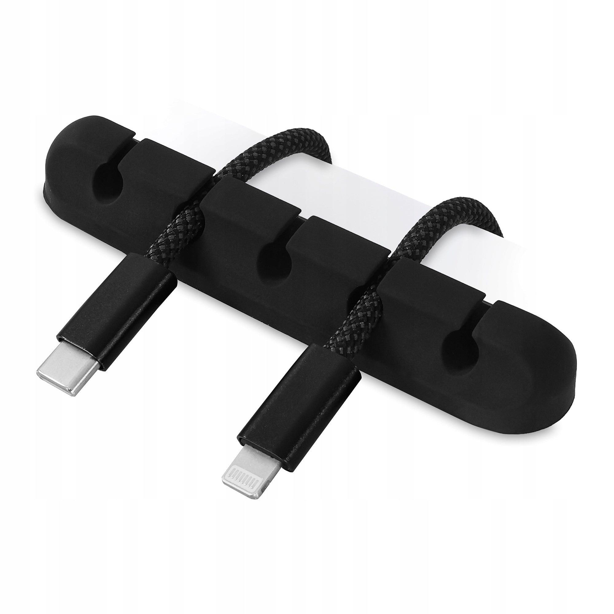 Cable organizer with compartments CM2 LVNSystem black 5 slots for wires