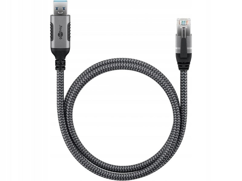 Cable with built-in RJ45 / USB-A 3.0 1Gbit/s 2m Ethernet network card Manufacturer Goobay