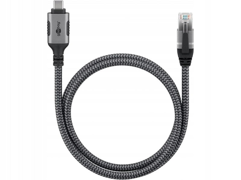 Cable with built-in RJ45 / USB-C 3.1 1Gbit/s 10m Ethernet network card Manufacturer Goobay