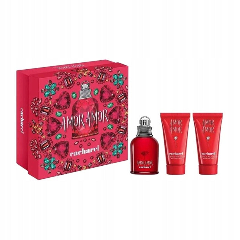 Cacharel Amor Amor 50ml EDT + 2x 50ml Body Lotion Packaging status original