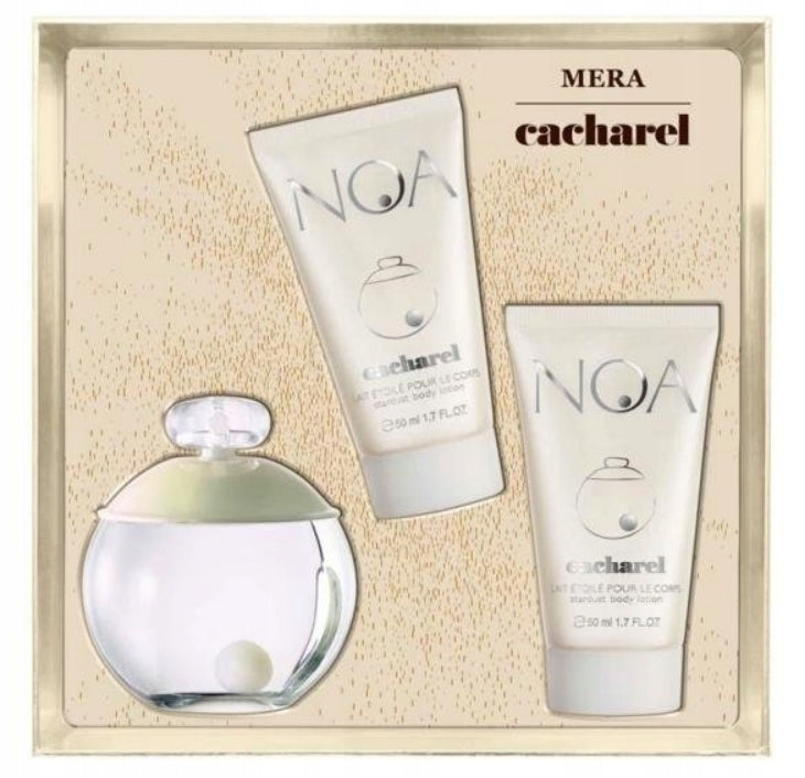 Cacharel Noa EDT 100ml + 2 x Body Lotion 50ml set for women Packaging status original