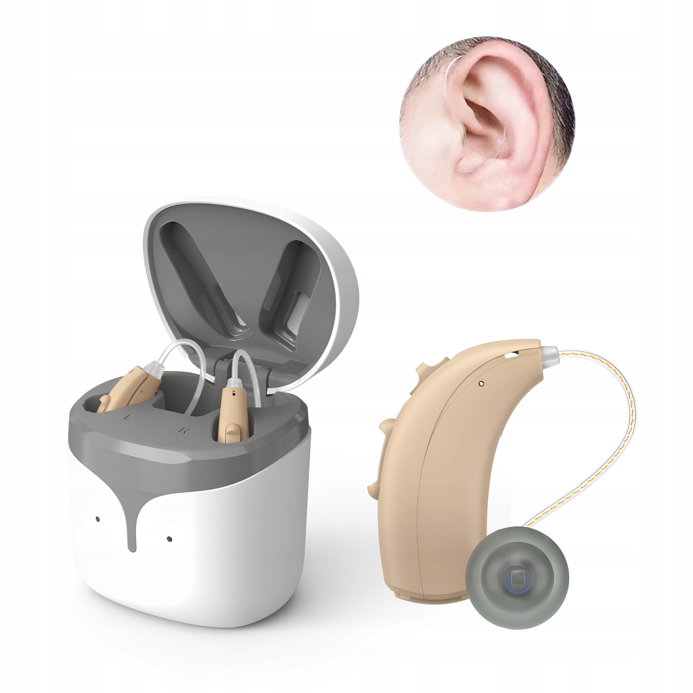 Cadenza E61 hearing aid RIC modern rechargeable sound amplifier Medical device no