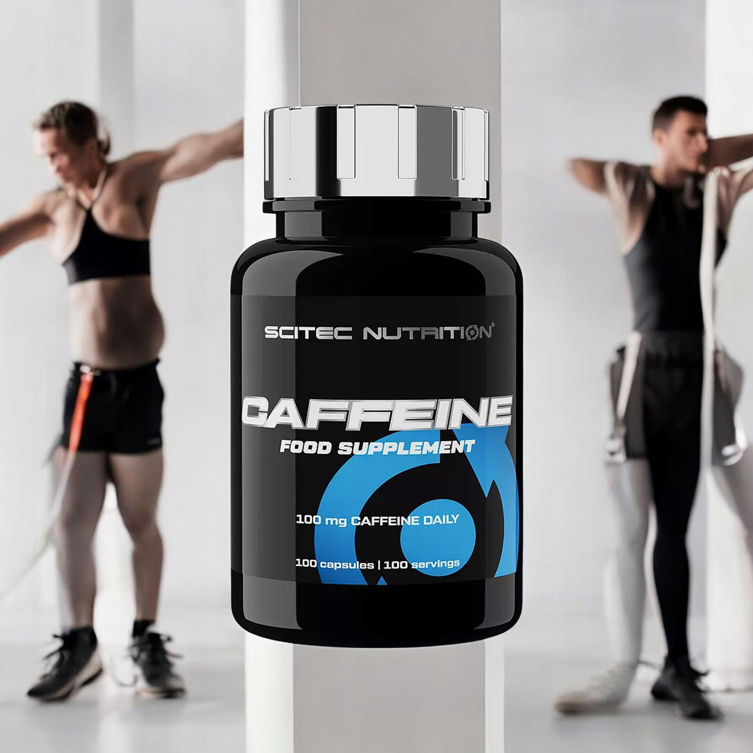 Caffeine 100mg Energy Stimulation Fat Burning Pain Reduction SCITEC Caf Packaging status original