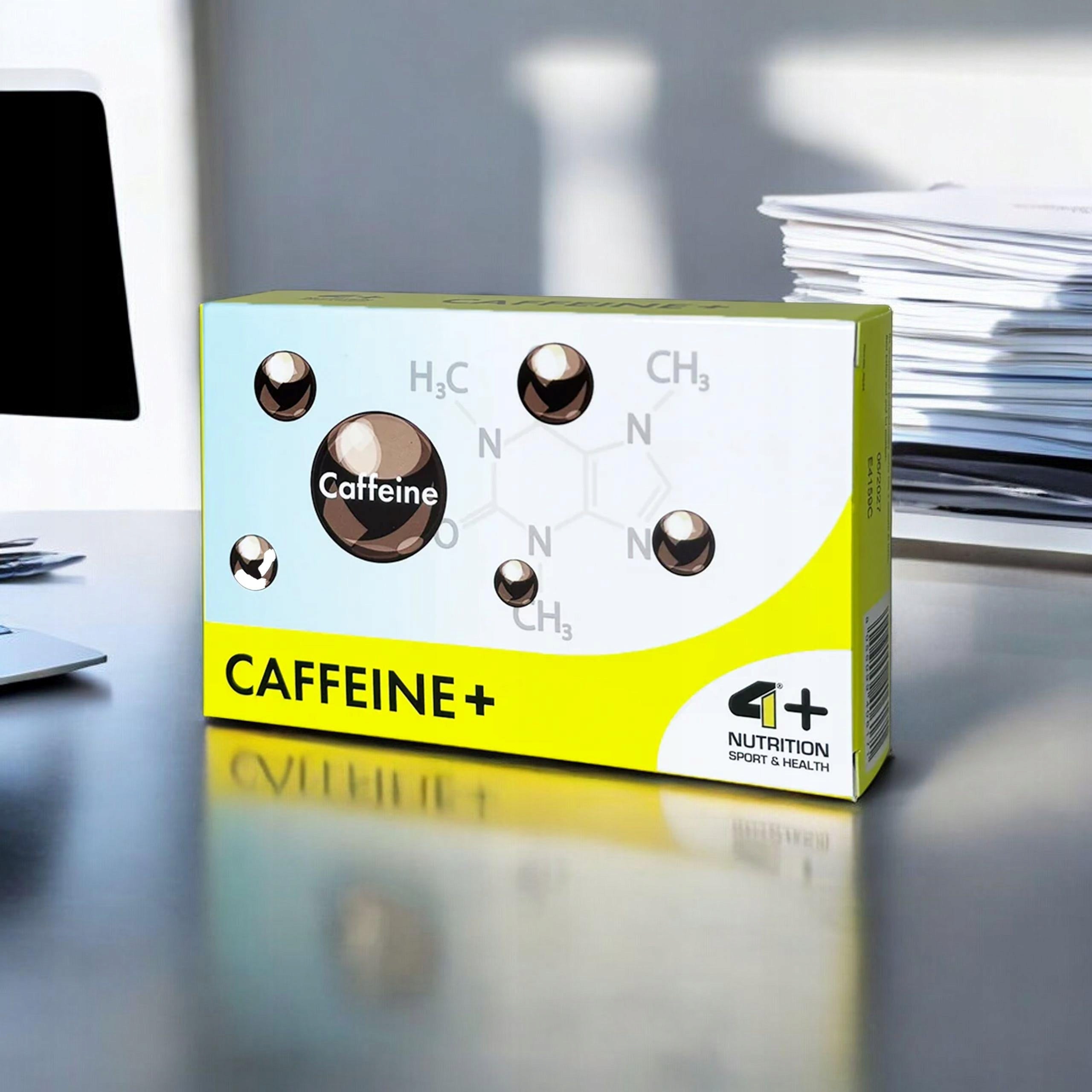 Caffeine 200mg 4+ NUTRITION Caffeine+ Galangal Energy Focus Packaging status original
