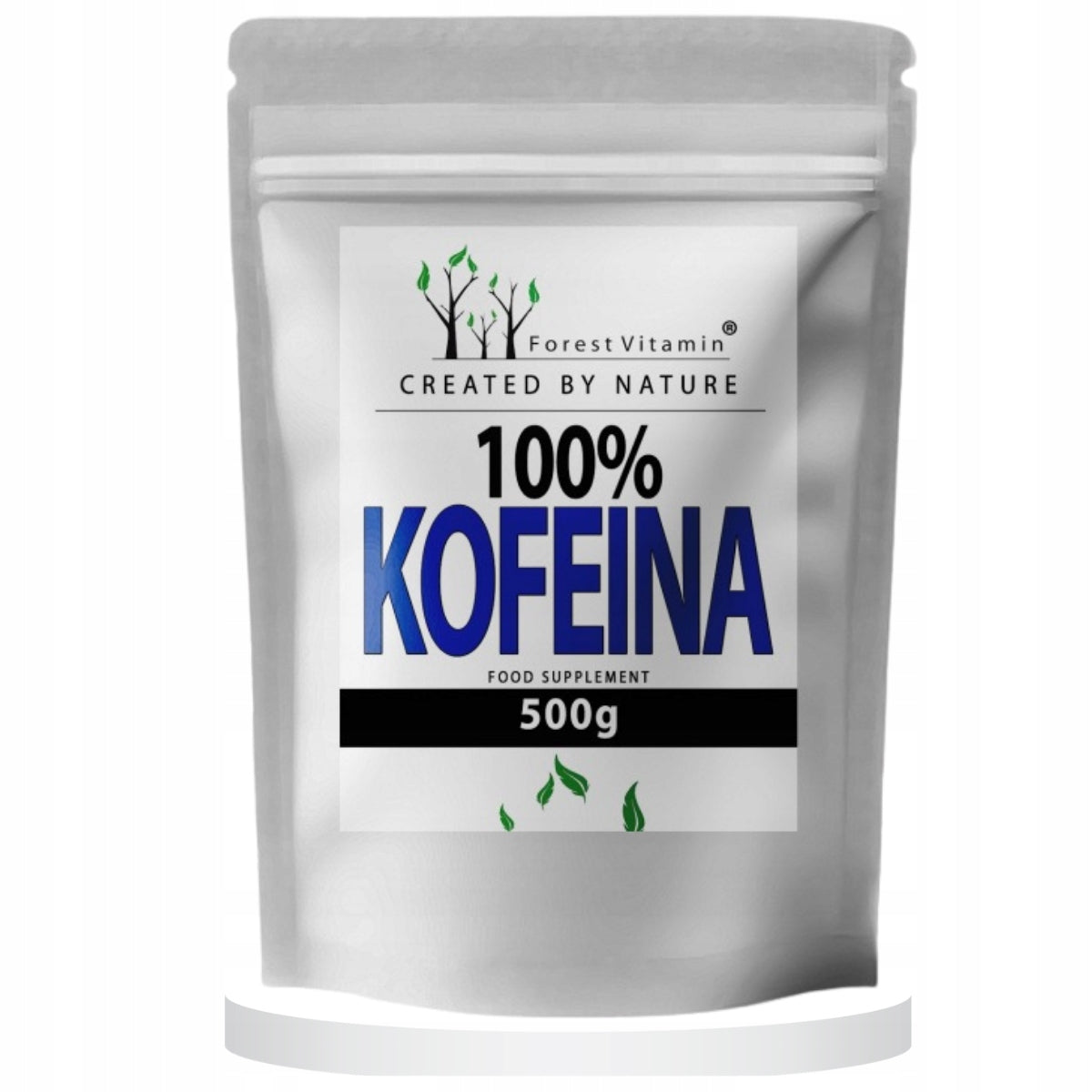 Caffeine anhydrous 100% Energy Training Forest Vitamin 500g 2500 servings x 2 Packaging status original