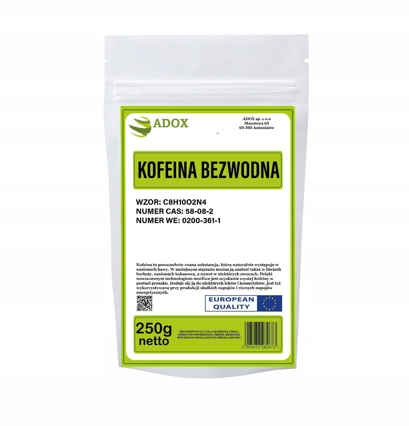 Caffeine anhydrous 250g - ADOX