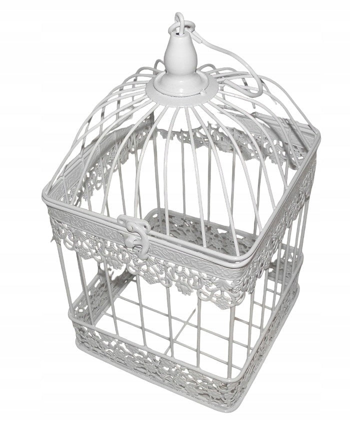 Cages set 2pcs Z406 bird cage white metal Manufacturer no brand