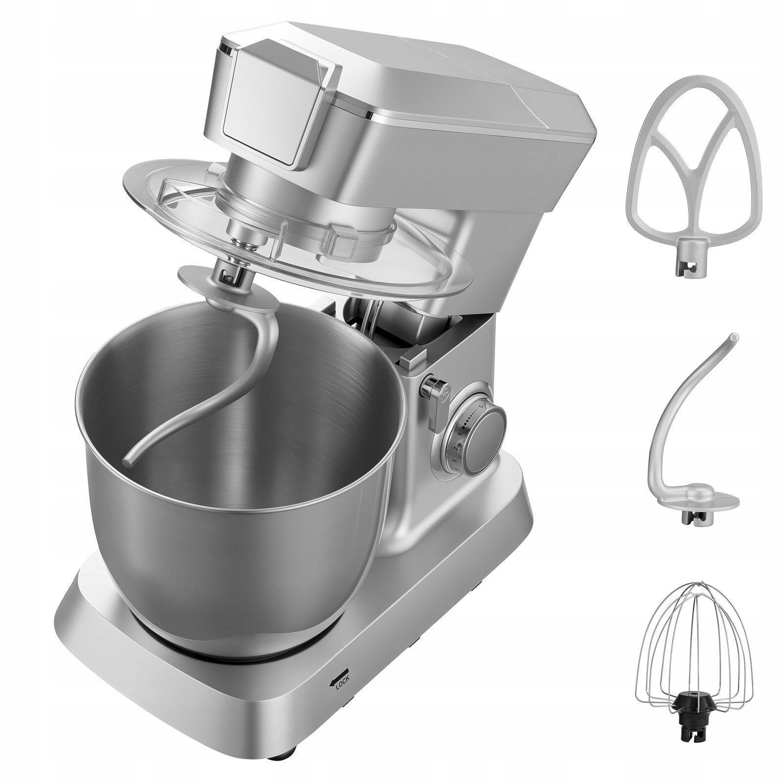 Cake Mixer 1300W Electric Food Processor With Steel Bowl 4,3L