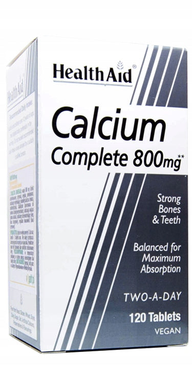 Calcium 800mg various forms Vegetable HIGH DOSE 120tab EAN (GTIN) 5019781020546