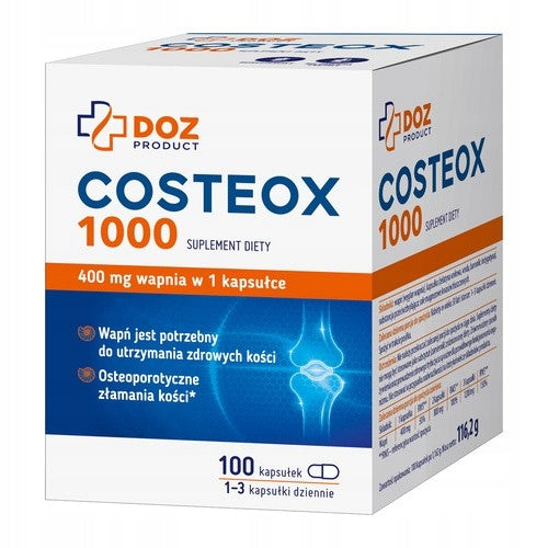 Calcium, Costeox 1000, DOZ Product, capsules, 100 pcs