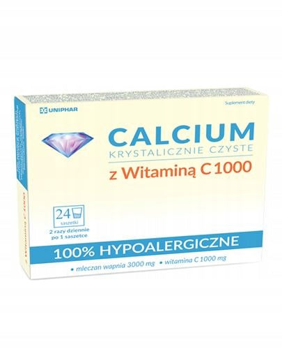 Calcium Crystal Clear with Vitamin C 1000 24 sash.