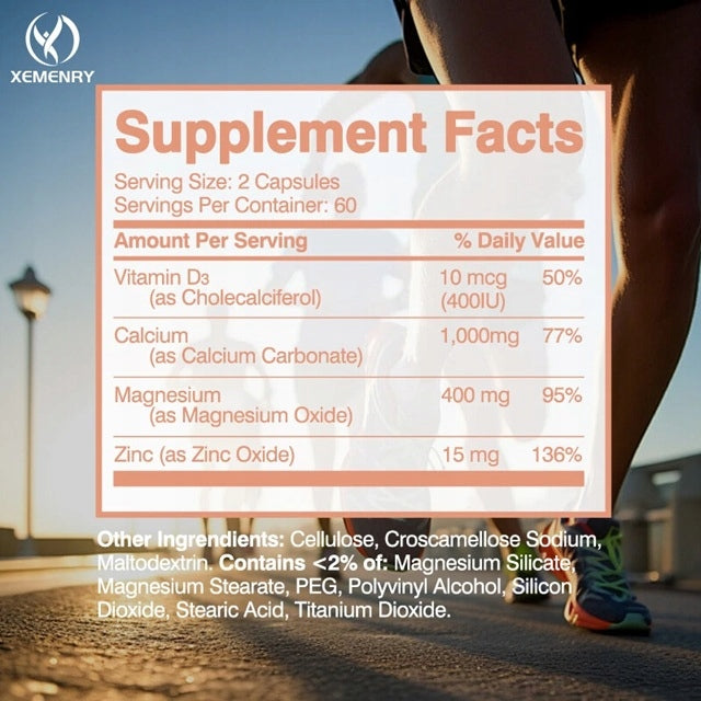 Calcium, Magnesium, + Vitamin D3 - Strong Bones, Muscle Health, Immune Support... EAN (GTIN) 074283240040