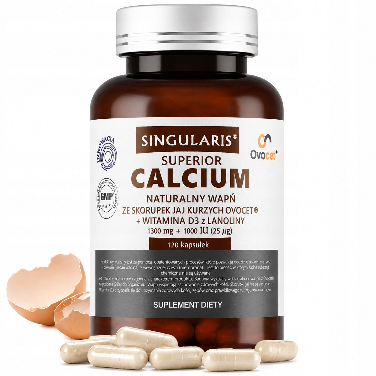 Calcium from Eggshell D3 Singularis 120 capsules