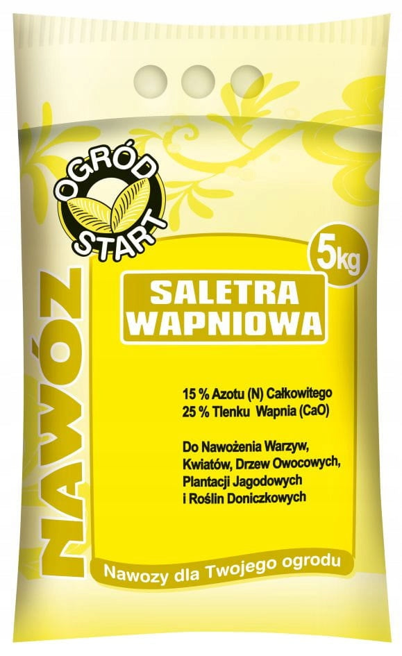 Calcium nitrate 5kg Fertilizer Growing Vegetables Fruit Garden Plants Nitrate Manufacturer code 5907730800052