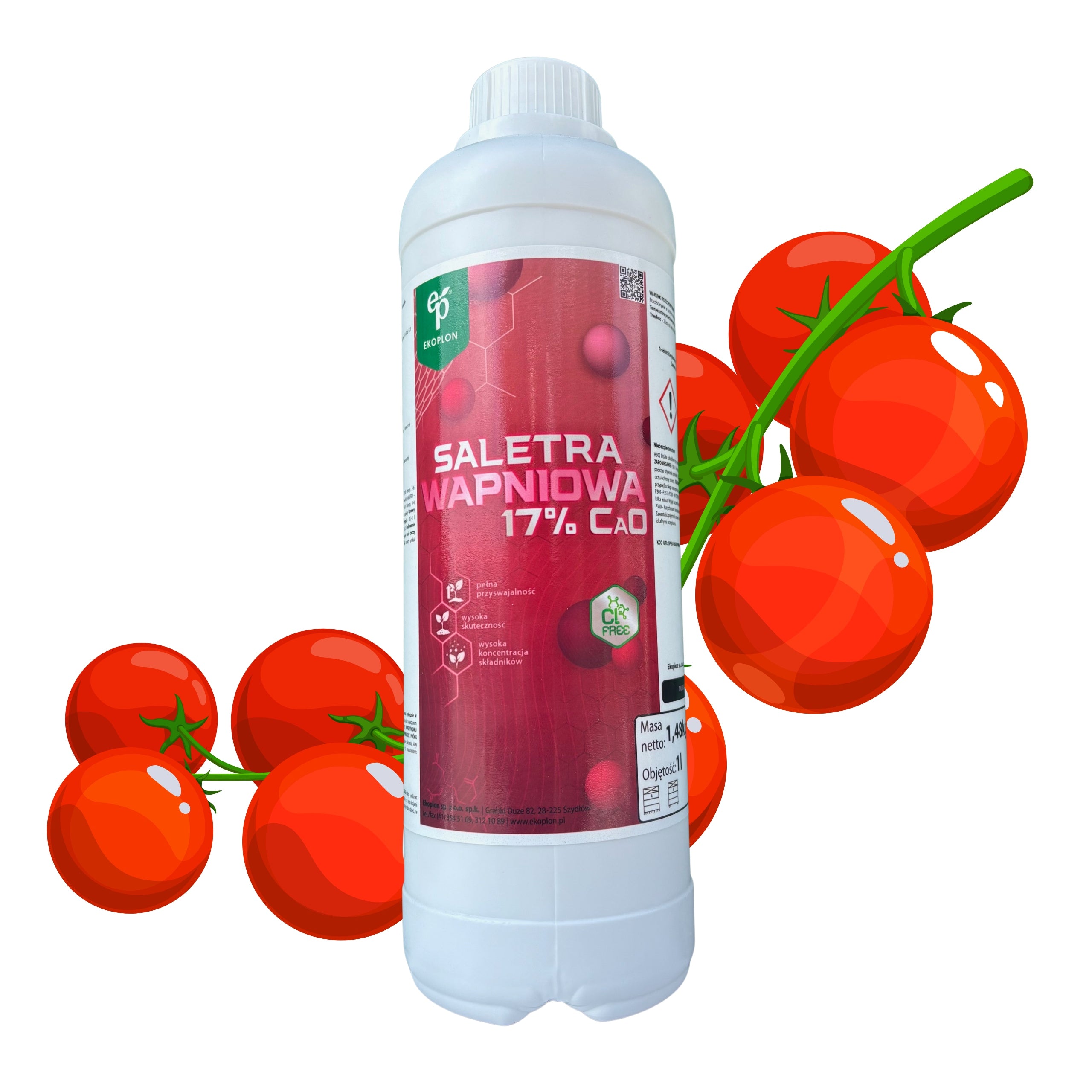 Calcium nitrate fertilizer Ekolist liquid 1,5 kg 1L for tomatoes Packaging status original