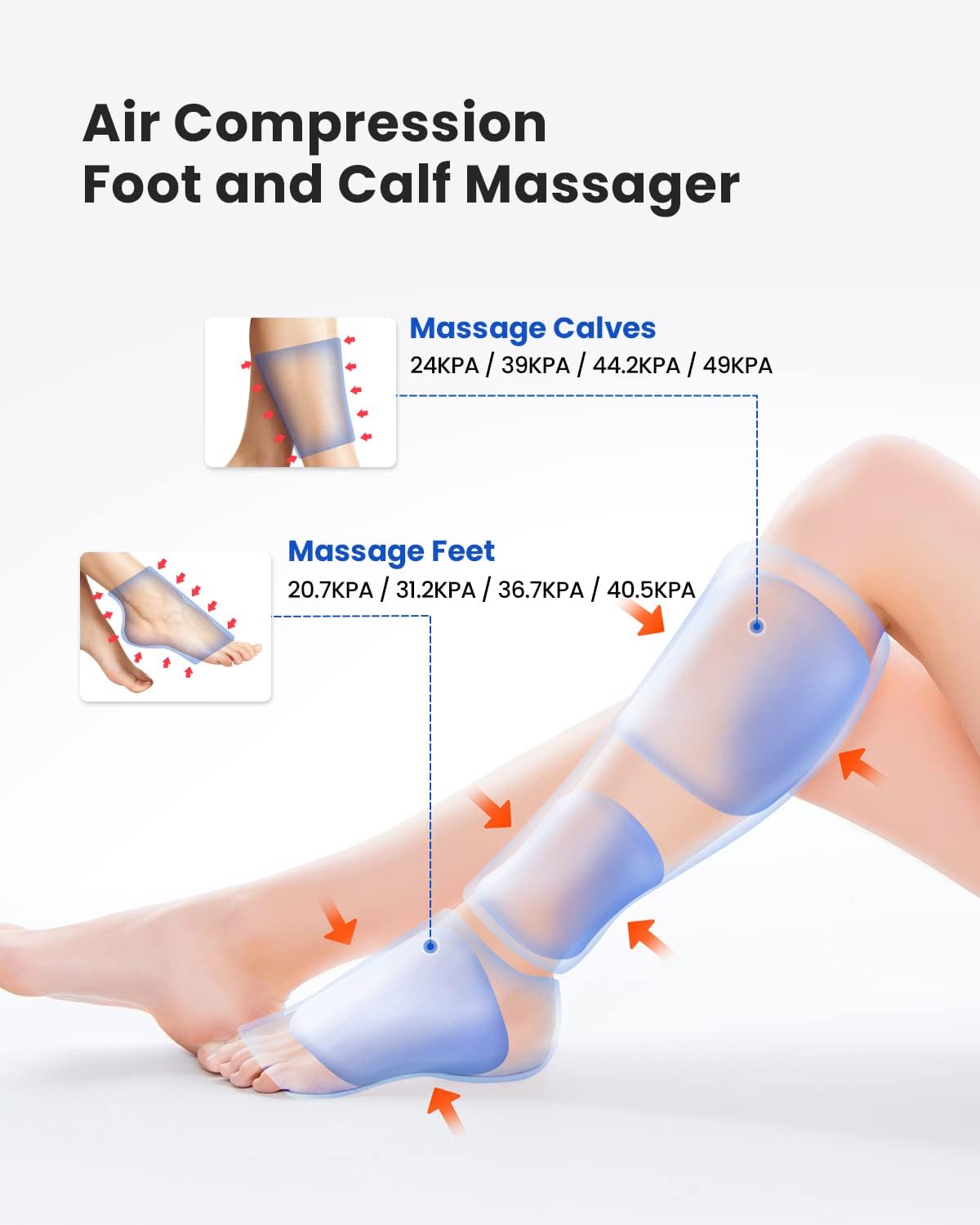 Calf Leg Massage Device Renpho Quiet Color black