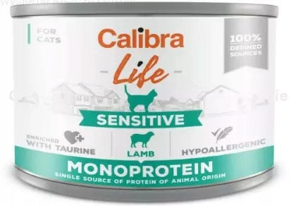 Calibra Cat Life Sensitive Lamb, wet cat food, 200 g Brand Calibra