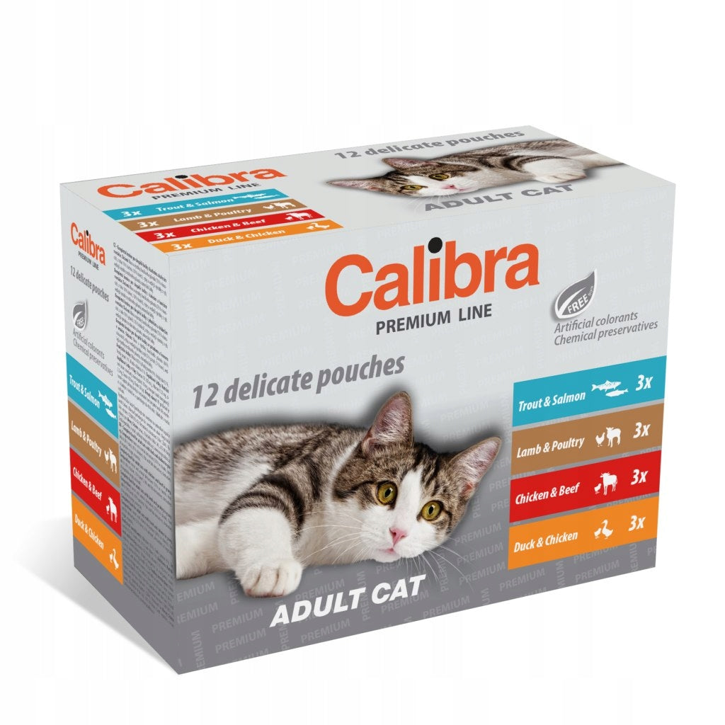 Calibra cat sachets, multipack, 12x 100 g
