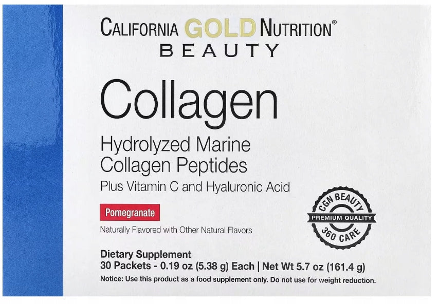 California Gold Hydrolyzed Marine Collagen Peptides Convenient Sachets