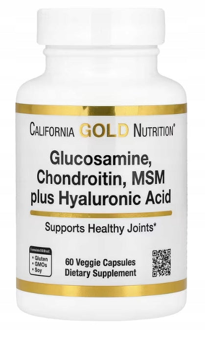 California Gold Nutrition - Glucosamine, Chondroitin, MSM, Hyaluronic Acid
