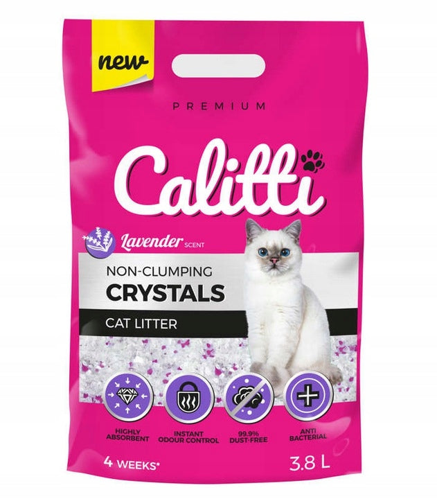 Calitti Crystals silicone litter lavenda 3,8l