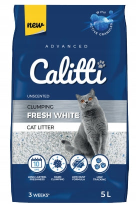 Calitti Fresh White bentonite cat litter 5L
