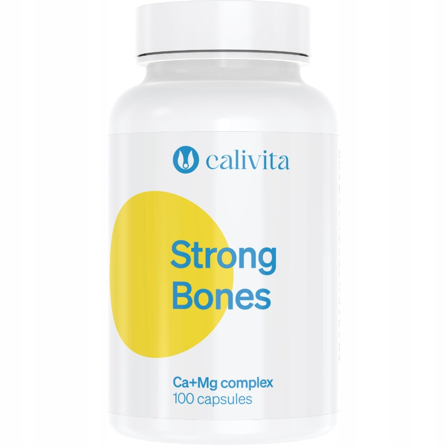 Calivita Strong Bones 250 capsules Healthy Muscle Teeth Calcium Magnesium