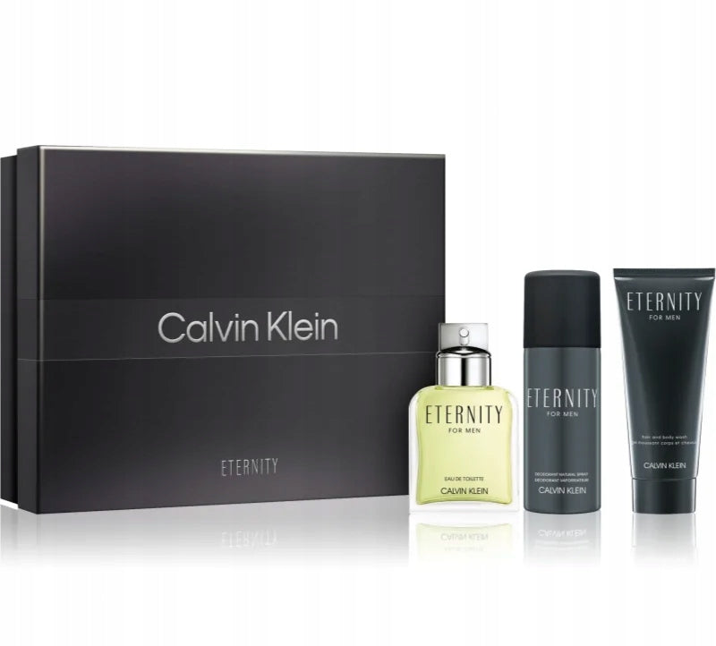 Calvin Klein Eternity gift set for men eau de toilette deo gel