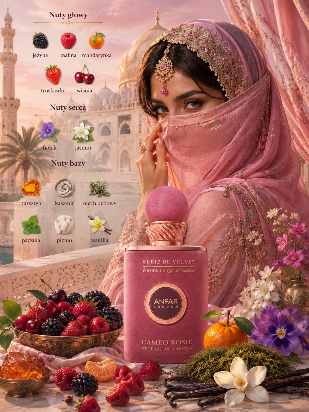 Cameo Rosie 100ml Women's Perfume Arabian Fragrance from Dubai For Her Manufacturer code 6292257643527
