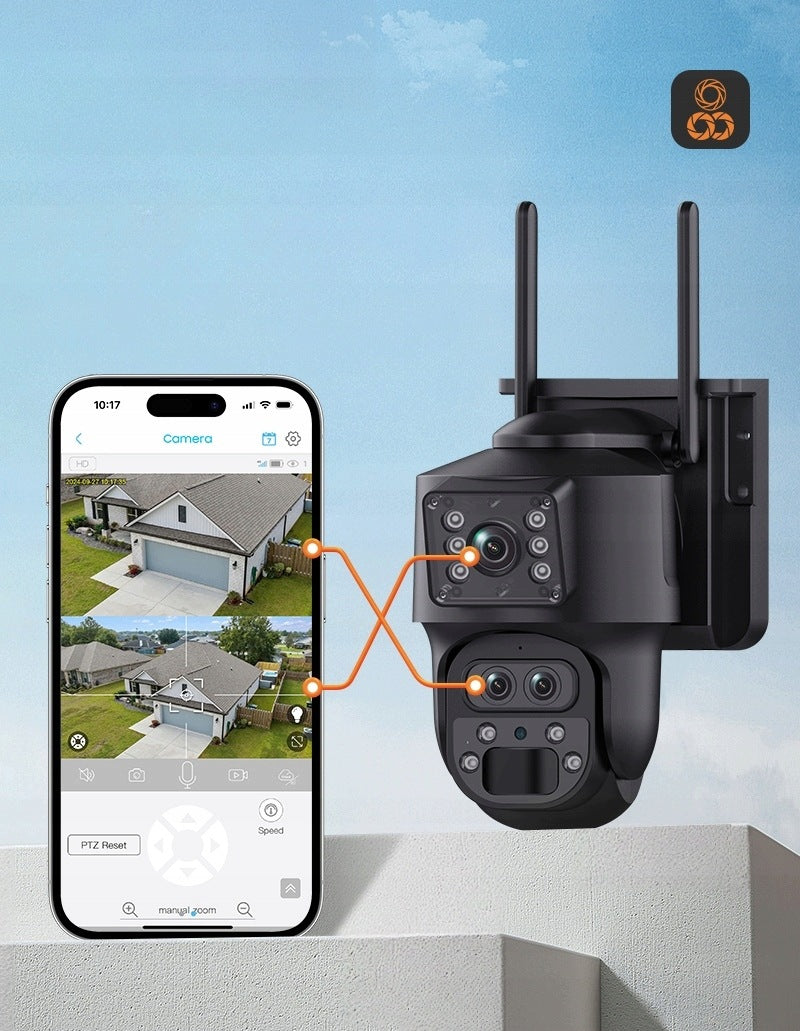 Camera 12MP 15X Zoom SIM SOLAR 4G PTZ 3 Premium GSM Lenses Packaging status original