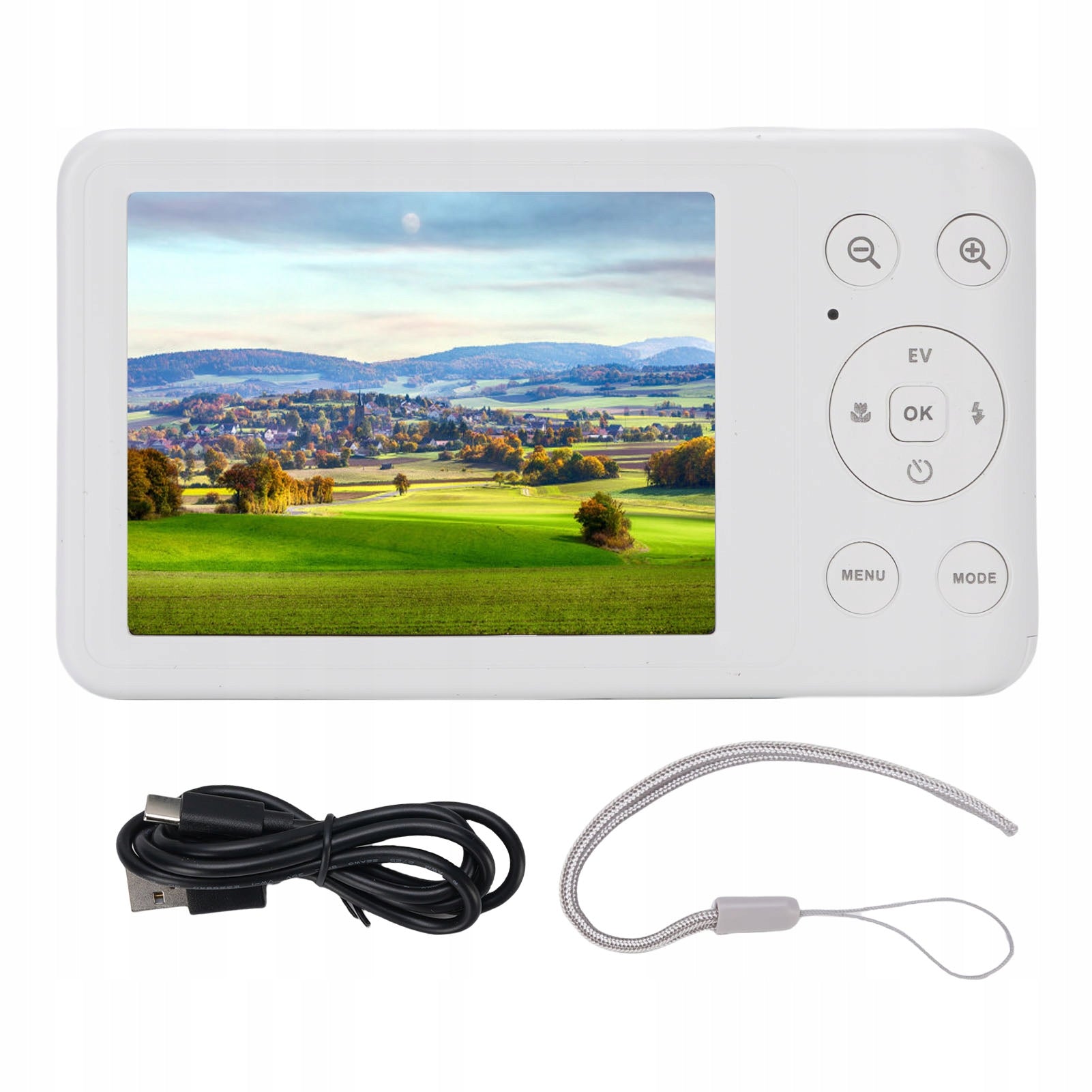 Camera, 4K 64MP HD digital camera with built-in flash for travel