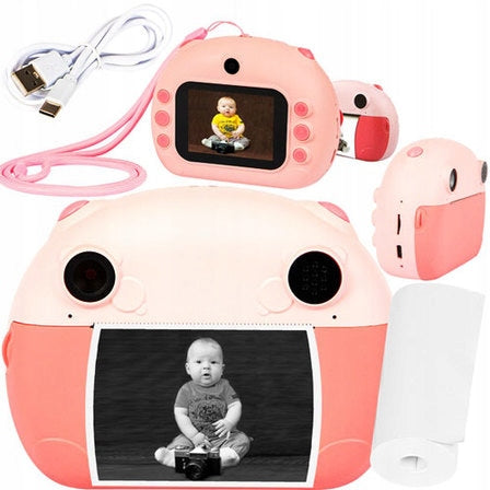 Camera Blow 750maH FULL HD 12MPX CAMERA PRINTER LCD CAMERA pink Brand Blow