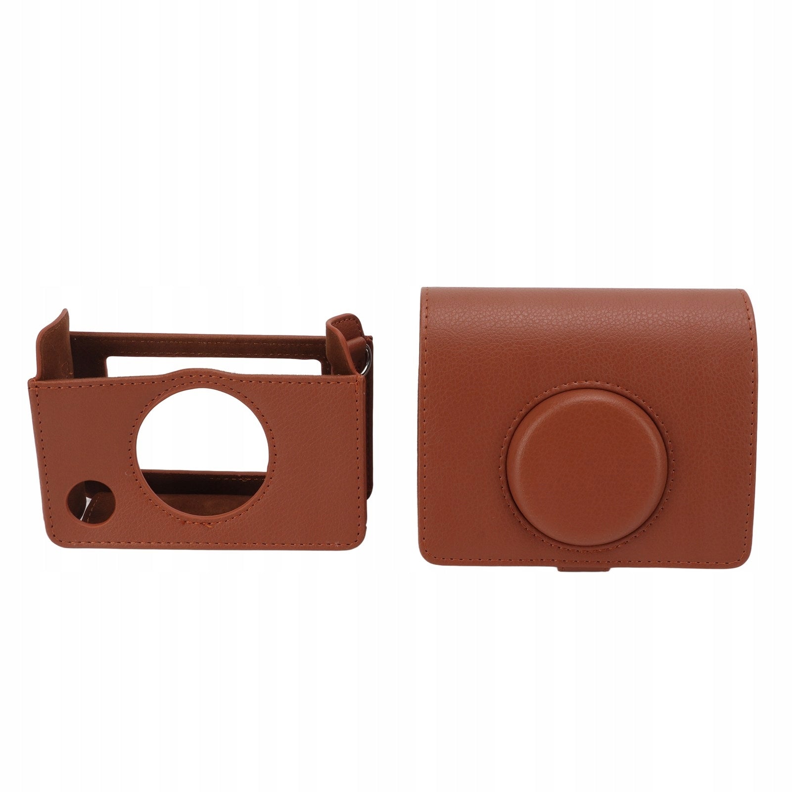 Camera Case Fashion PU Leather Protective Bag With Shoulder Strap Up To 7C
