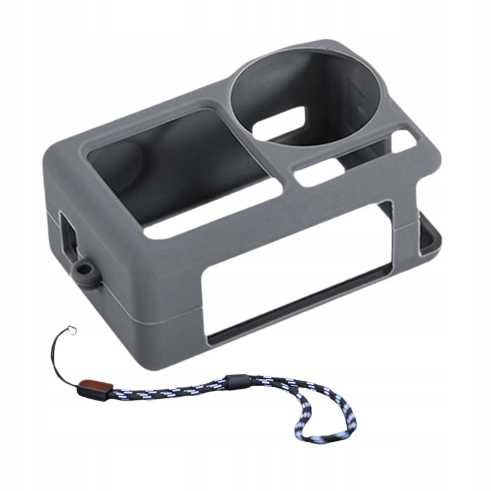 Camera Cover Sports Camera Accessories Anti Drop with Anti Lost Rope grey Packaging status original