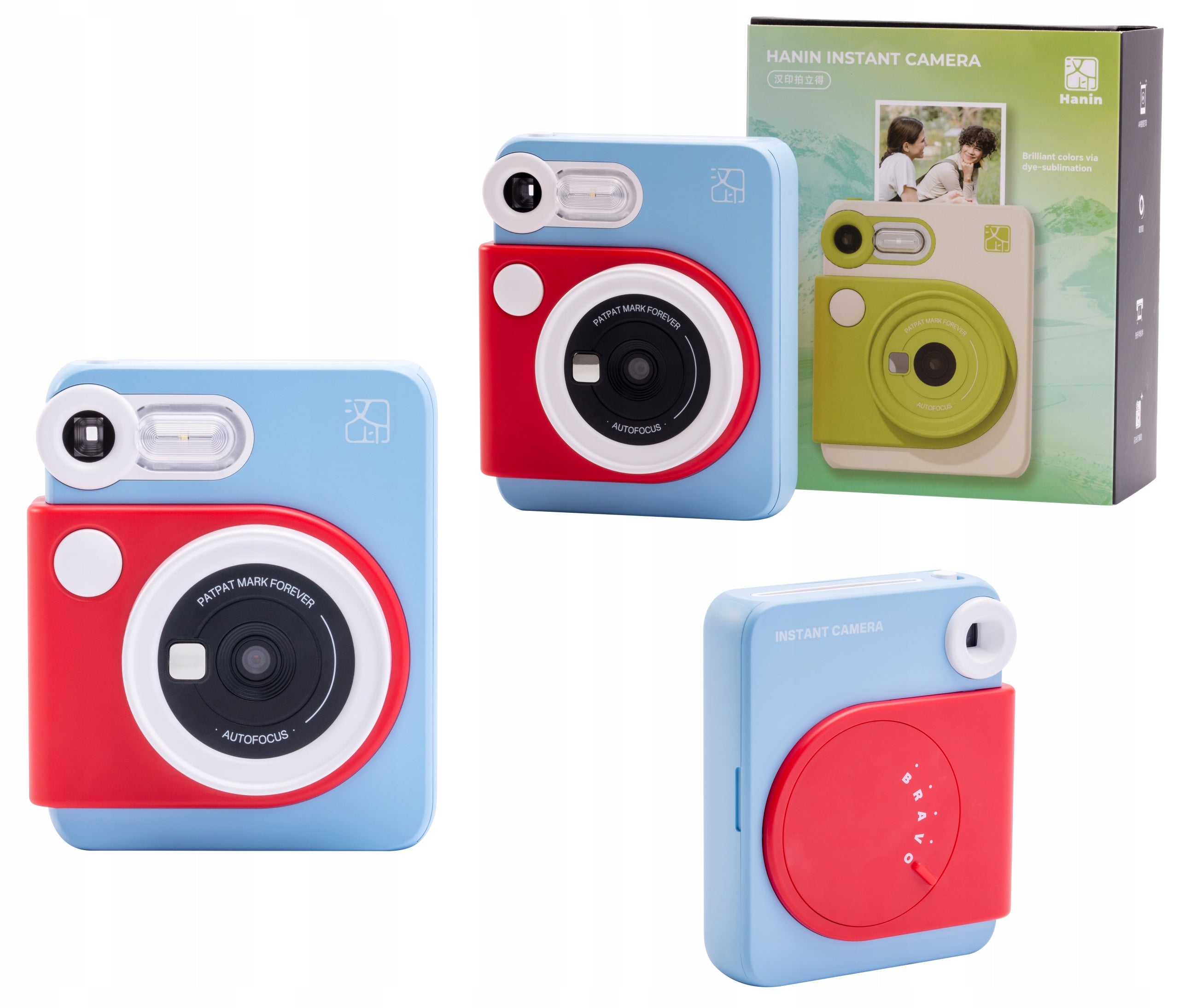 Camera HANIN M6 5MP Print Photos from Phone Color 3PASS Bluetooth + Refills