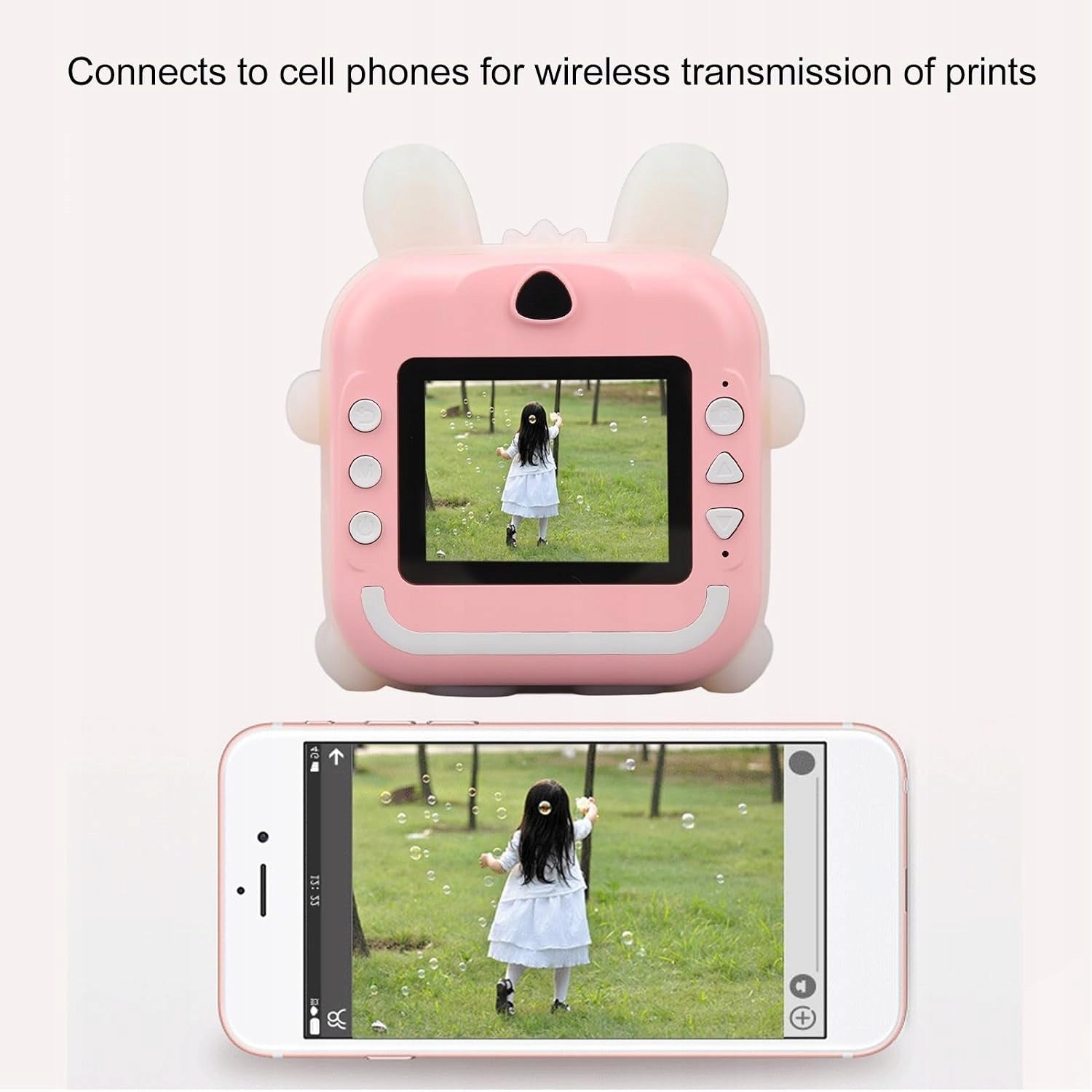 Camera Instant Printer For Children 32GB Pink Manufacturer code aparat dla dzieci