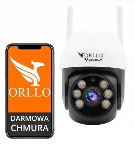 Camera ORLLO Z16 Rotating IP Alarm 3MP External Power Supply Sticker