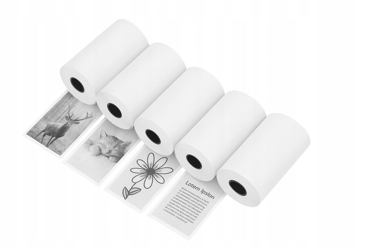 Camera Rollers Mini Printer Print Large SET OF 5 Manufacturer code BMN063