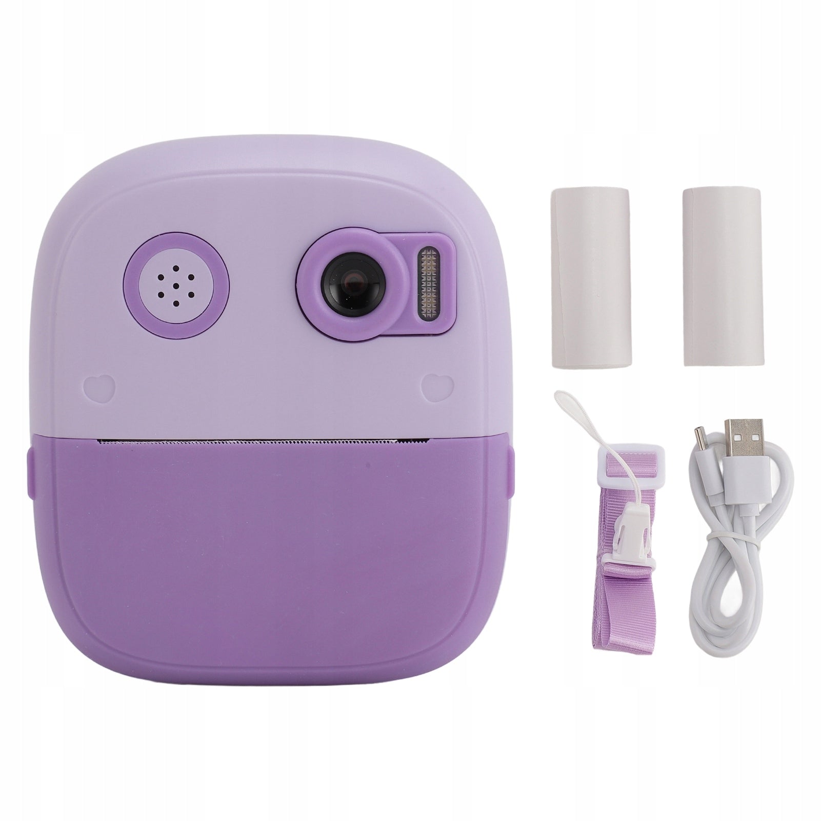 Camera for instant printing, video recording 8x zoom digital