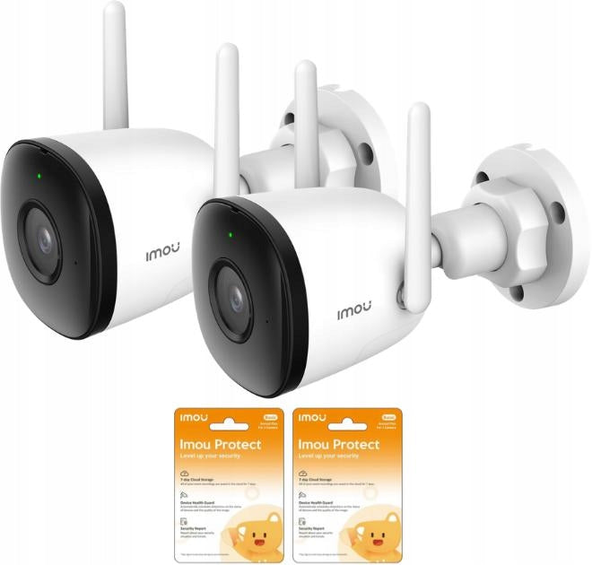 Camera set 2x IP Imou Bullet 2C 4MP IPC-F42P and 2 clouds Imou Protect