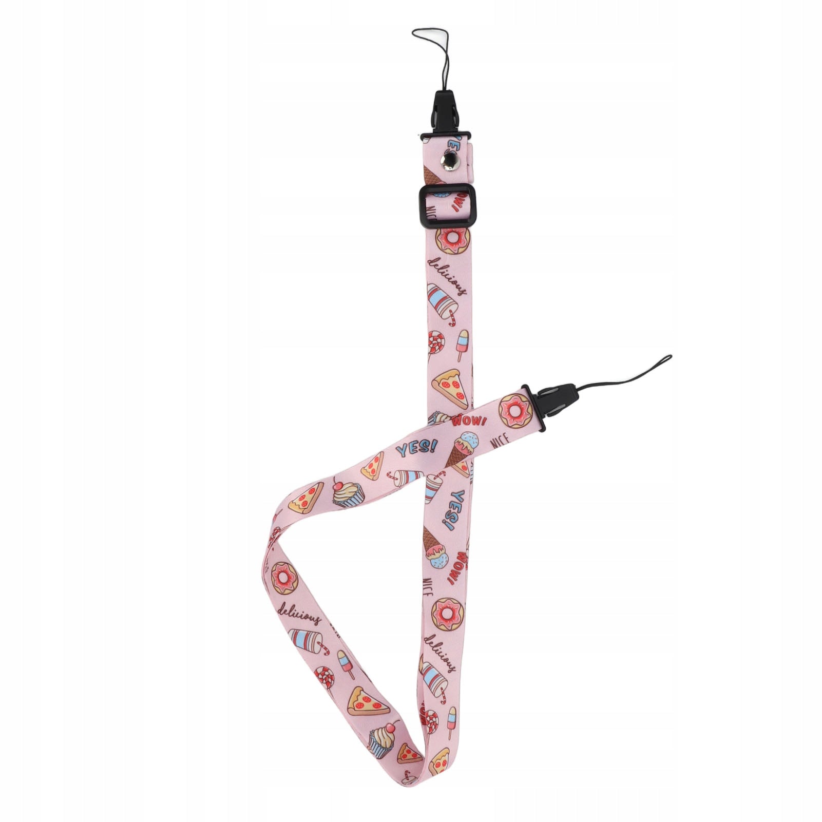 Camera strap with quick release mechanism, polyester strap on r