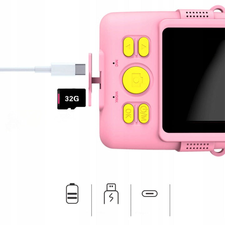 Camera with instant printer pink for children Manufacturer code 6PH0064PK1100