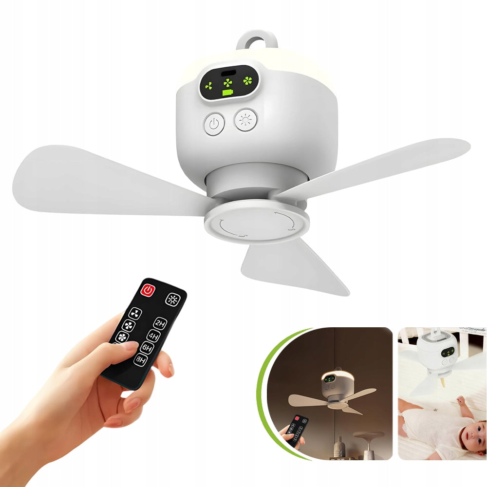 Camping Fan 8000mAh With Lantern LED Ceiling Fan For Tent