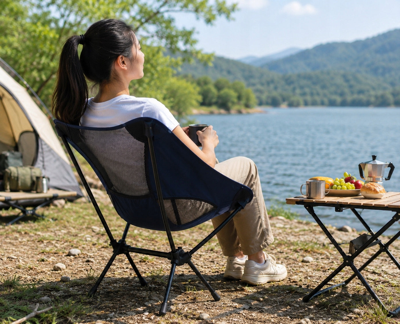 Camping Fishing Chair Folding Strong Bag Lifting Capacity 120kg Manufacturer code 90016HG5131ZQ