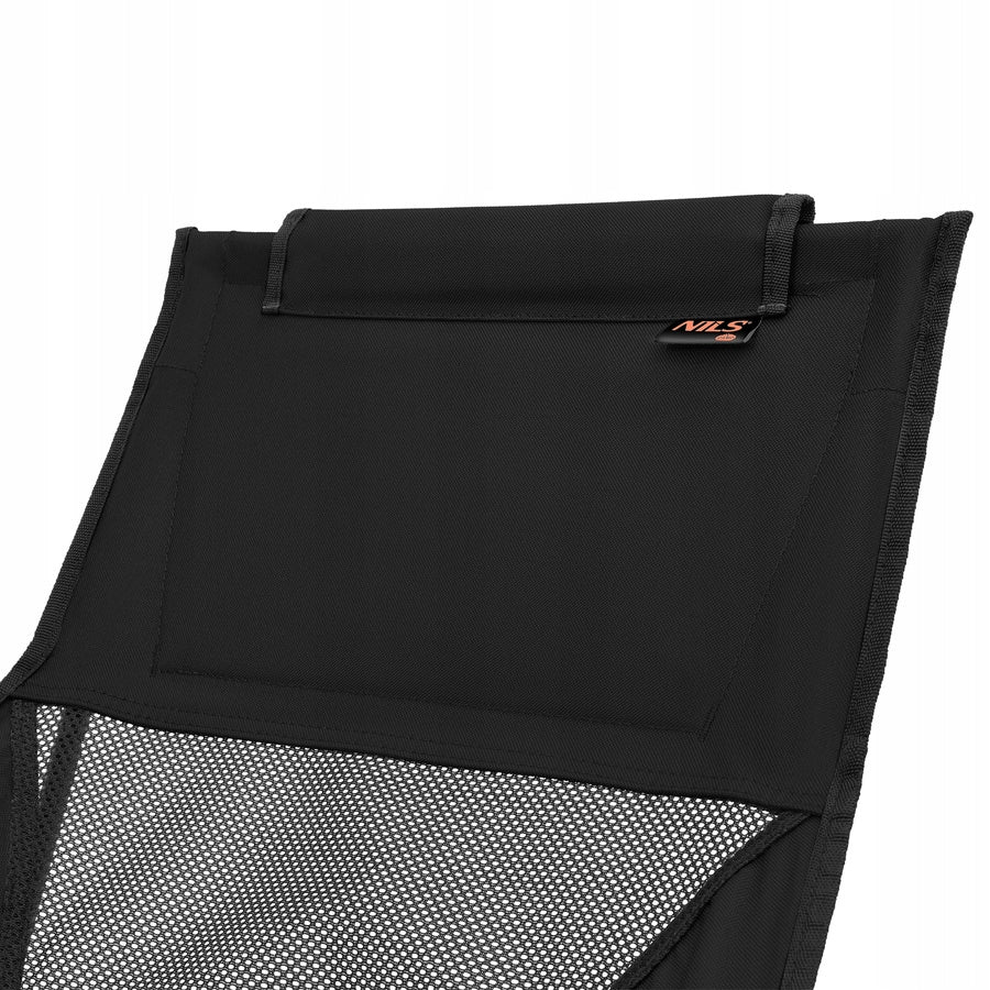 Camping Hiking Fishing Chair With Fish Backrest Black NILS Kind chair